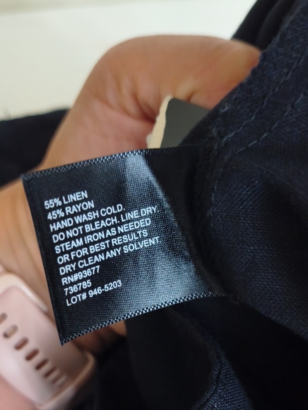 Linen Wide Leg Pants East 5th Black Size 18W Career Office Lagenlook Luxury - Picture 7 of 8
